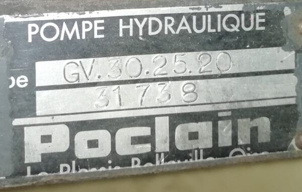 Hydraulikpumpe Poclain GV30 – Bild 2