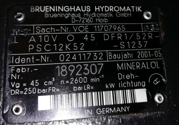 Hydraulikpumpe A35D / A40D – Bild 2